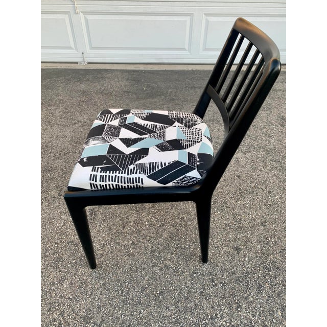 Mid Century Black Spindle Chairs - Set of 4 For Sale In Los Angeles - Image 6 of 11