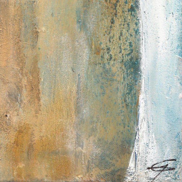 0612 - Contemporary Original Art for Sale Minimalist Abstract Figurative Mixed-Media Painting by Edith Konrad For Sale In Los Angeles - Image 6 of 9