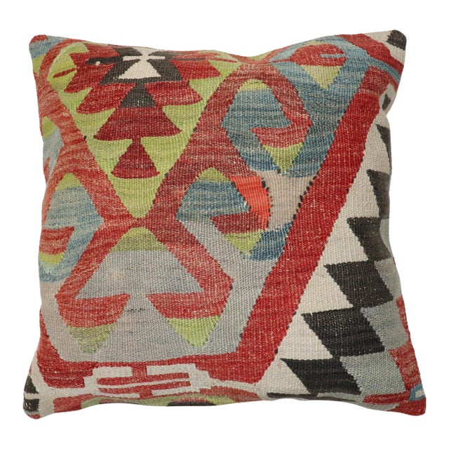 Early 20th Century Kilim Pillow - 1'7" x 1'8" For Sale