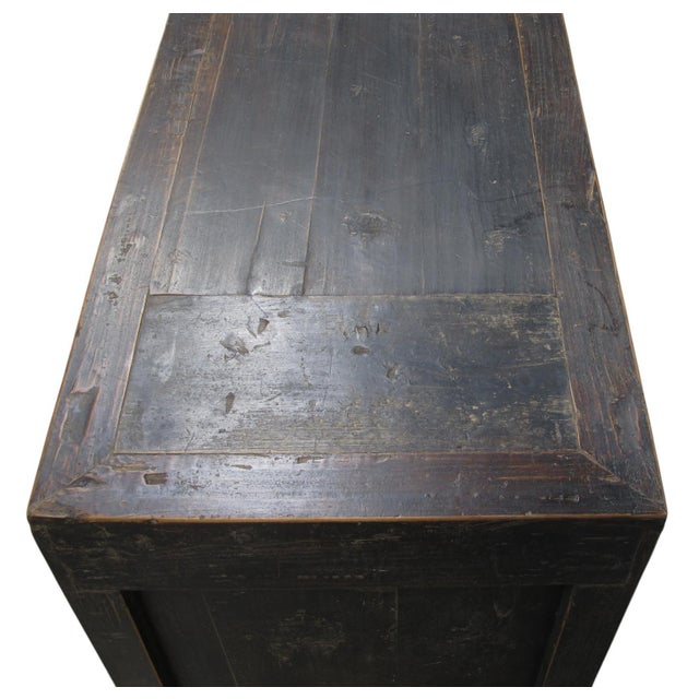 Vintage Hand Made Reclaimed Wood Sideboard Cabinet 31 For Sale - Image 9 of 12