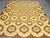 Impressive piece! Great large rug with a period-typical brown/yellow pattern. Panton Era Flatweave, polyamide - durable,...