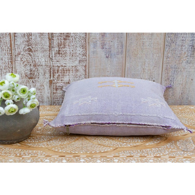 Lona Moroccan Silk Rug Pillow For Sale In Los Angeles - Image 6 of 10