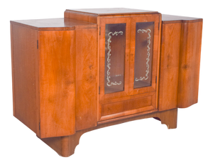 European Art Deco Sideboard with Bar, 1920s