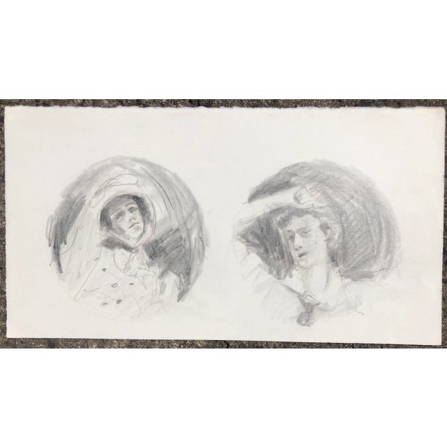 Character studies of a Dickensian looking figures by Atlanta artist Adrienne Anderson (1949-2020). Anderson earned her MFA...