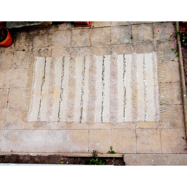 Moroccan Berber Handira Rug in Wool with Sequins, 1970s For Sale - Image 15 of 15