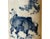 This vintage style Chinese blue and white porcelain brush pot (Bitong) showcases the refined artistry of the Republic...