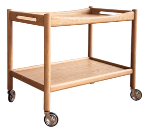 Mid-Century Modern Teak Serving Trolley by Andreas Tuck, Denmark, 1960s