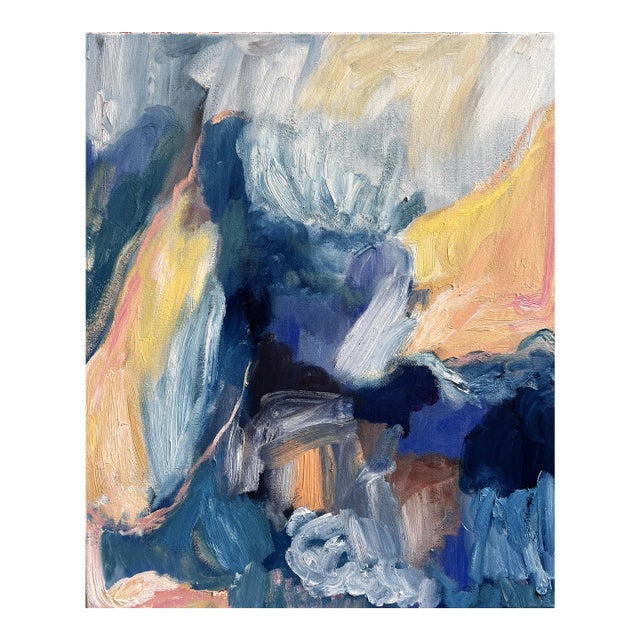 "Freshen the Flowers" Contemporary Abstract Expressionist Oil Painting by Monica Shulman For Sale