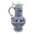 1960s 14" Gerz Salt Glaze Stein With Pewter Lid For Sale