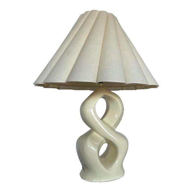 1980s Postmodern Large Ceramic Infinity Lamp For Sale