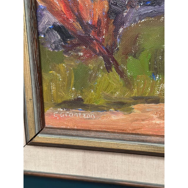 G. Grontzon, The Hillside Path, 1950s, Oil on Canvas, Framed For Sale - Image 9 of 18