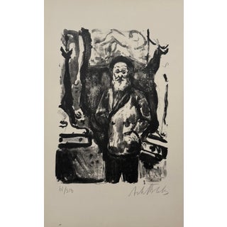 Arbit Blatas, Lithuanian French Artist Arbit Blatas Lithograph Aristide Maillol Ecole D'Paris, 1962 For Sale