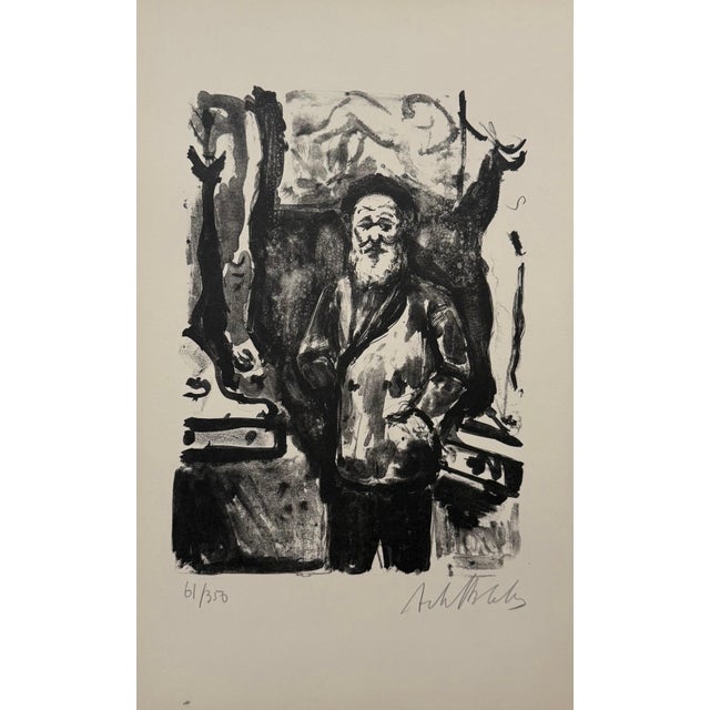 Arbit Blatas, Lithuanian French Artist Arbit Blatas Lithograph Aristide Maillol Ecole D'Paris, 1962 For Sale