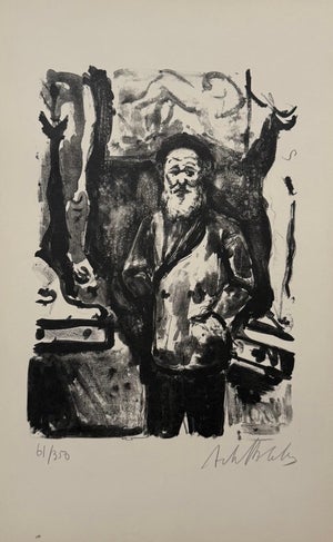 Arbit Blatas, Lithuanian French Artist Arbit Blatas Lithograph Aristide Maillol Ecole D'Paris, 1962