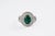 Gemstone 3.36 Carats Natural Zambian Emerald Ring with 1.01 Carats Diamonds and 14k Gold For Sale - Image 7 of 18