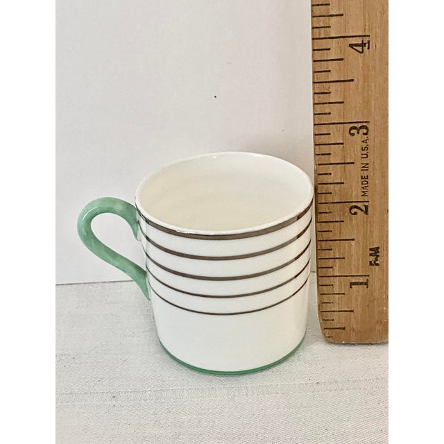 Antique Wedgwood Pattern 5157 Art Deco Demitasse Cup and Saucer Mint Condition For Sale In Denver - Image 6 of 12