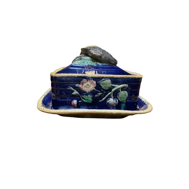 George Jones & Sons Majolica Sardine Box 1880s For Sale - Image 4 of 7