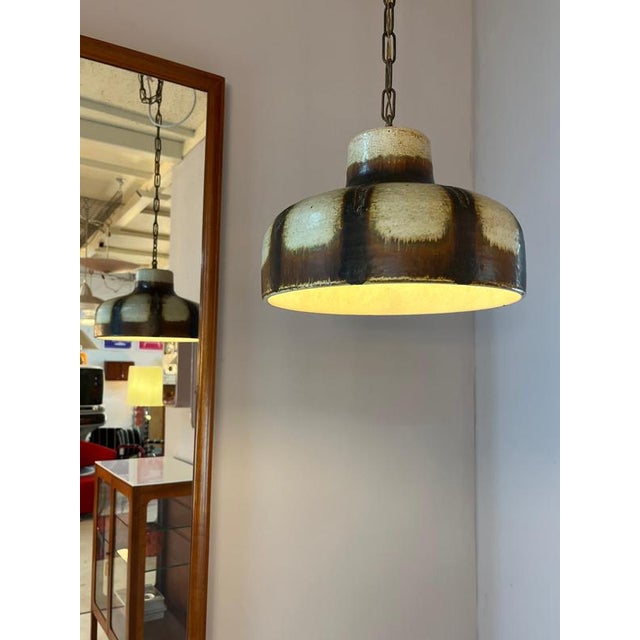 Pendant Lamp Model 1079 in Ceramic by Axella Stentøj For Sale - Image 3 of 11