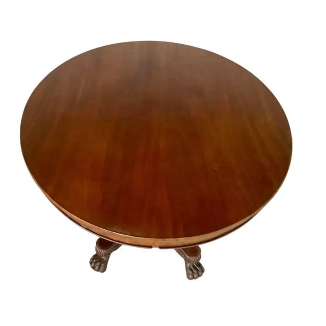 English Regency Mahogany Oval Table For Sale - Image 4 of 9