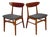 Danish Teak Dining Chairs, 1960s, Set of 2 For Sale