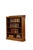 K0622 edwardian open bookcase in walnut, having shaped upstand to the back edge, figured walnut top with moulded edge and...