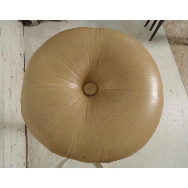Mid-Century Modern Pair of Midcentury Chrome Stools For Sale - Image 3 of 6