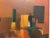 Arnold Weber 1960s Mid Century Cityscape Oil Painting by Arnold Weber For Sale - Image 4 of 5
