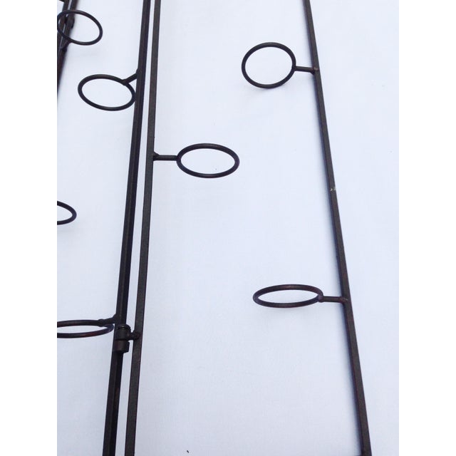 Black Wrought Iron Candle Holder Folding Panel Chairish