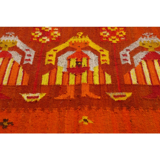 Mid 20th Century Vintage Yeibichai Pictorial Rug, 02'07 X 04'11 For Sale - Image 5 of 10