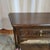 1920s English Oak Carved Drawer Front Angle Sided Table For Sale - Image 9 of 18