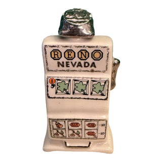 Vintage Mini Slot Machine Decanter Reno Nevada Rare For Sale