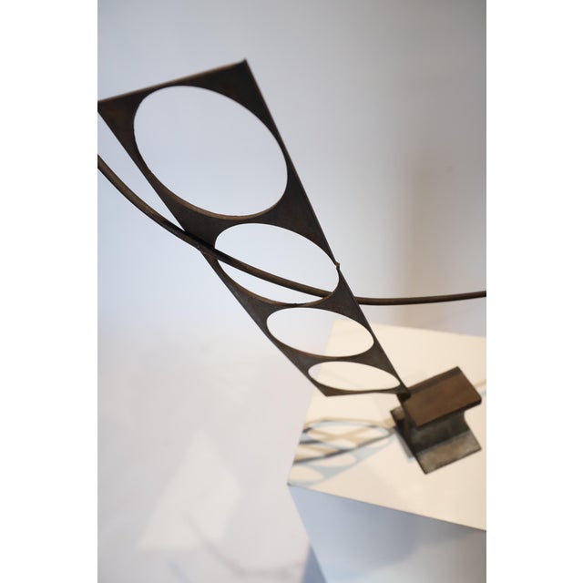 Mid-Century Modern Steel Table Top Sculpture For Sale - Image 3 of 8