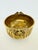 Brass Vintage Solid Brass Hammered Centerpiece Bowl With Grapevine Handles For Sale - Image 8 of 13