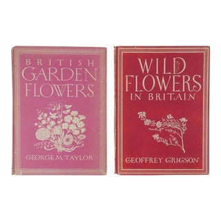 Vintage 1947 British Flower Books - a Pair For Sale