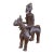 Vintage African Dogon Bronze Horseman 6.75" H For Sale