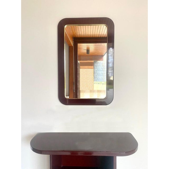 Gold Bordeaux Chest and Mirror, 1980s, Set of 2 For Sale - Image 8 of 14