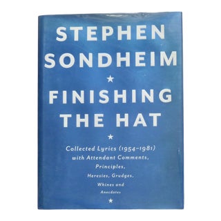 2010 Sondheim's Finishing the Hat Book For Sale