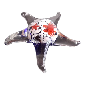Art Glass Starfish Paper Weight Figurine