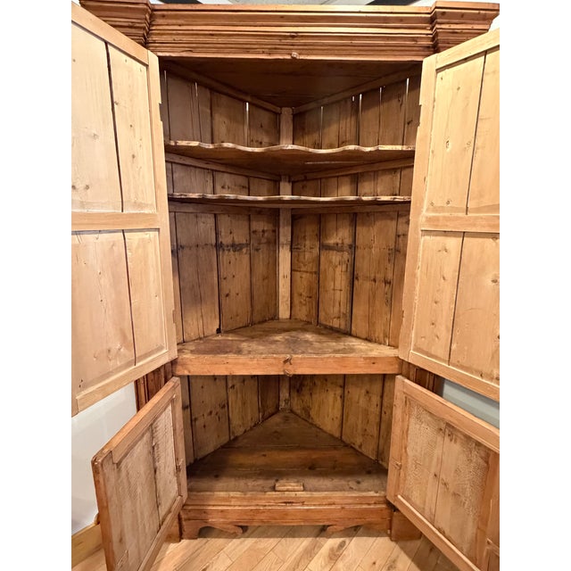 Monumental Antique Irish Corner Cabinet For Sale - Image 12 of 12