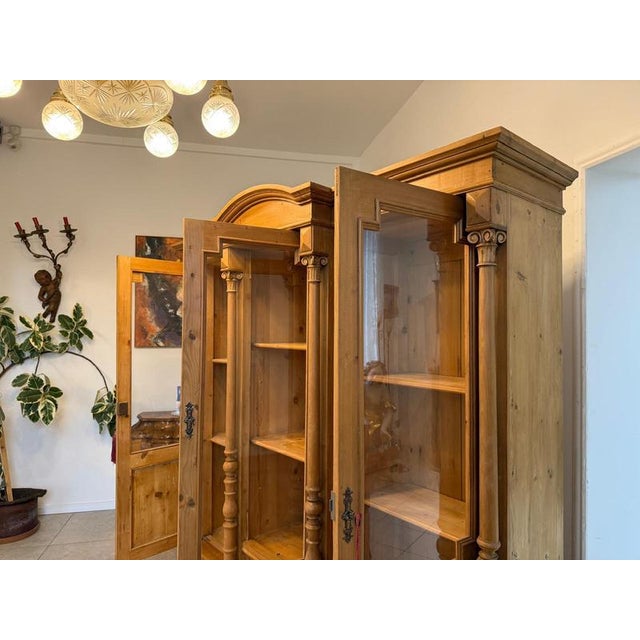 Antique Farmhouse Display Cabinet For Sale - Image 10 of 16