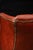 Vintage Wingback Tufted Leather Chesterfield Armchair in Burnt Red For Sale - Image 16 of 16