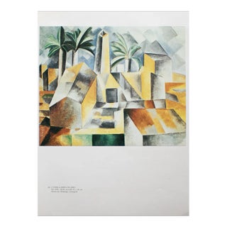 1985 After Pablo Picasso "The Hill a Horta De Ebro", Parisian Cubist Full-Color Print For Sale