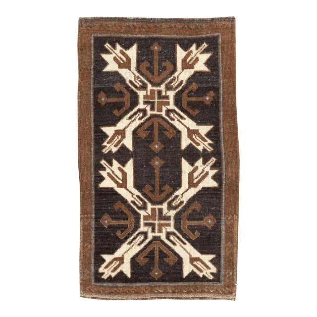 Galerie Shabab Collection Mid-20th Century Turkish Anatolian Throw Rug For Sale