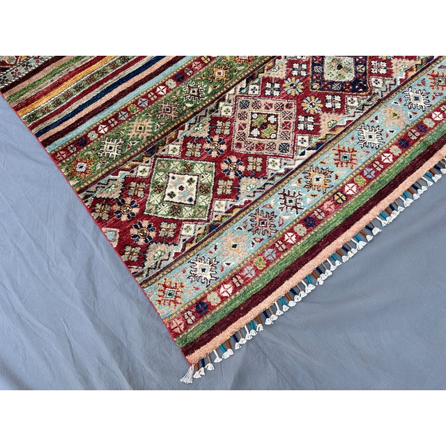 Super Kazak Hand-Knotted Wool Rug - 7'8" X 5'7" For Sale - Image 4 of 14