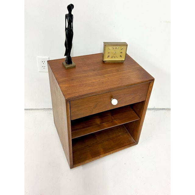 Mid-Century Modern 1960s Fine Walnut Night Stand by Drexel Declaration For Sale - Image 3 of 8