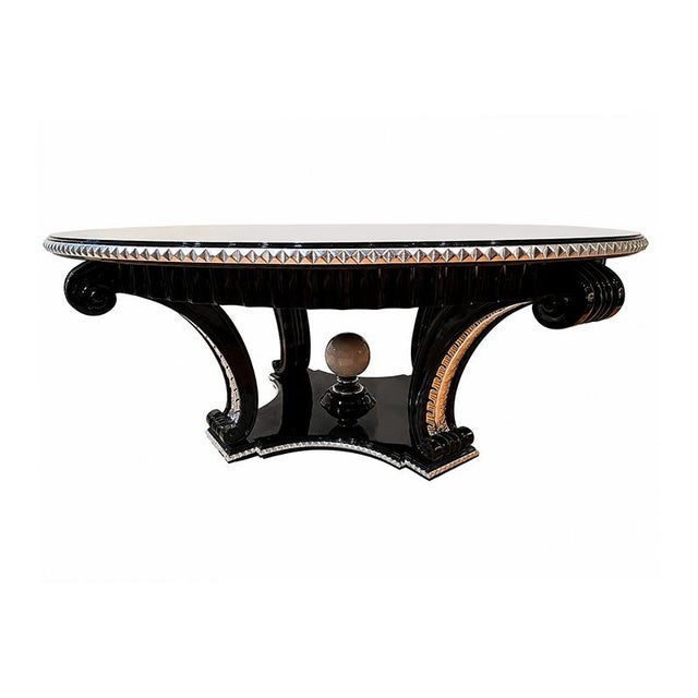 Round Dining Table, 1980s For Sale - Image 3 of 4