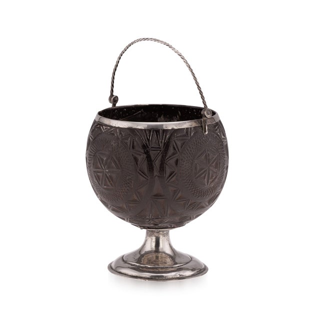 Antique Georgian Silver-Mounted Coconut Cup, 1820s For Sale - Image 12 of 12
