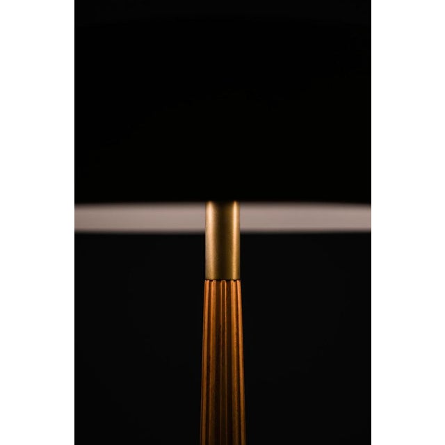 Model 15474 Table Lamp with Flared Brass Shade attributed to Harald Notini, 1950s For Sale - Image 9 of 10