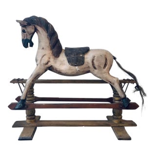 Early 1900’s Antique Rocking Horse For Sale