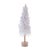 Kenneth Ludwig Chicago Flocked Pine Tree Tabletop Décor (Set of 3) For Sale - Image 4 of 6